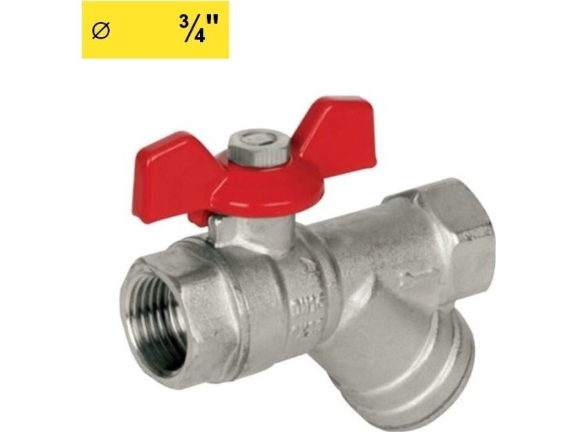 Kugleventil Med Filter 3/4Gw-Gw Butterflyventil Sena Va30
