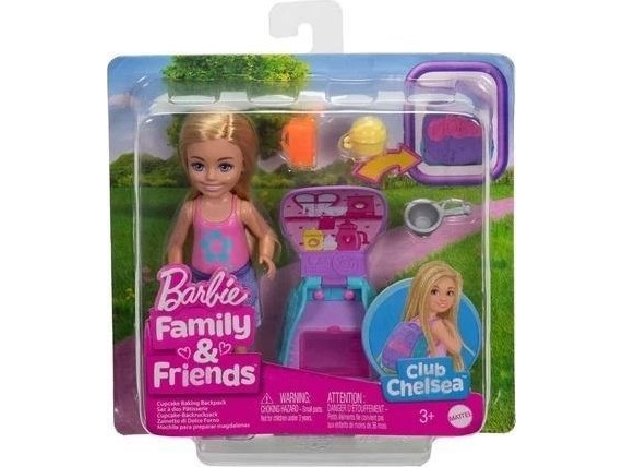 Barbie Family &Amp Friends Chelsea Doll Backpack With Cat Jbf46 Mattel