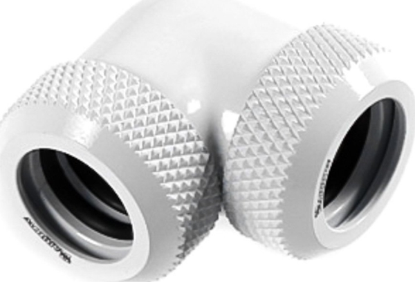 „Barrow“ Daugiašakės Jungties Adapteris, 90 Laipsnių, 12 Mm Išorinis Skersmuo – 12 Mm, Kietojo Vamzdžio – Baltas