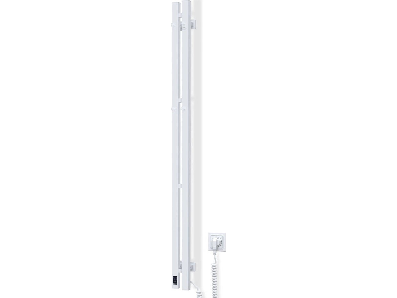 Grzejnik azienkowy Navin Electric Towel Dryer Navin Siluet Quadro, 90*1500, Sensor, 12-134053-0915, White, (Cable On The Right)