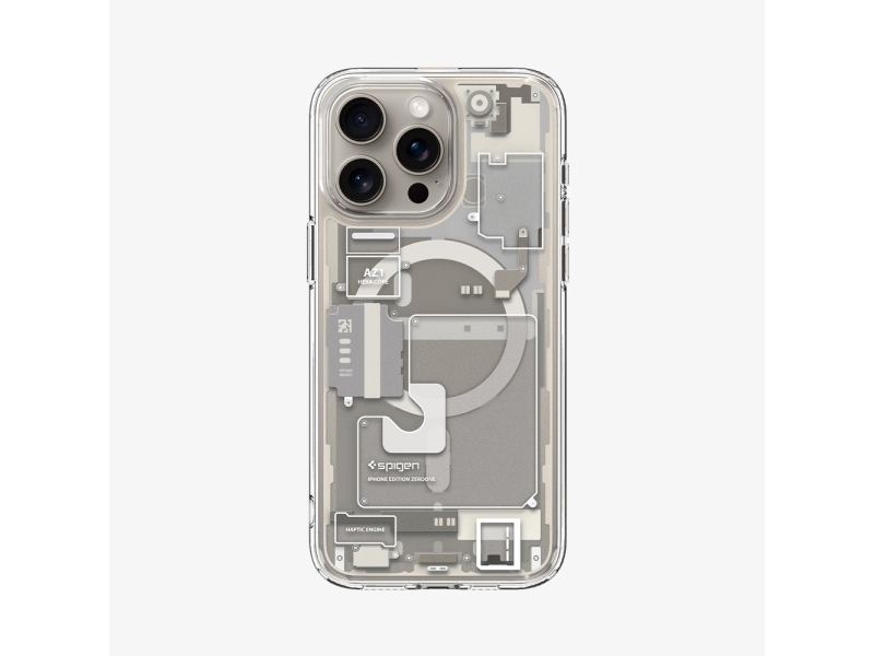 Spigen Ultra Hybrid Zero One (Magfit), Cover, Apple, Iphone 15 Pro Max, 17 Cm (6.7"), Titanium