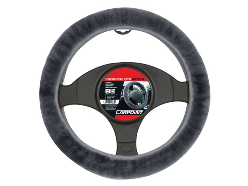 Rattöverdrag lammskinn grå | Bilvård & Biltillbehör - Bilens Interiörutrustning - Övriga | GameStuff