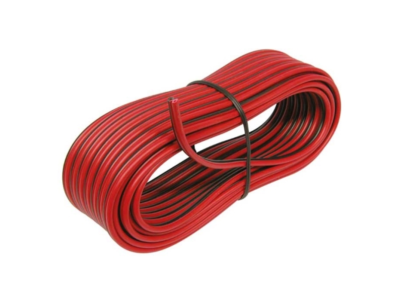 Kabel 2x0,75 kv. 5 meter rød | Bilvård & Biltillbehör - Bilens Interiörutrustning - HiFi för bilar - Hifi Tillbehör | GameStuff