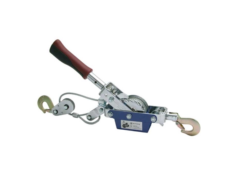 Produktfoto för Carpoint Portabel handvinsch med vajer 800 kg krom