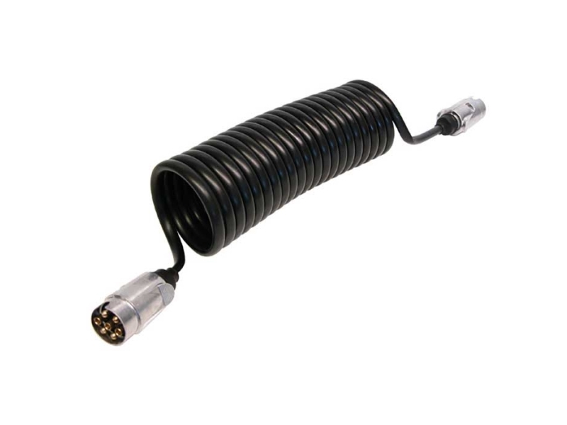 Spiralkabel 7-polig 1500mm hane/hane | Bilvård & Biltillbehör - Transportutrustning - Släpvagn Utrustning | GameStuff
