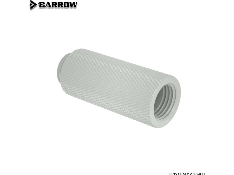 Skottkärra G1/4 tums förlängning rak MF 40 - vit | Datorkomponenter - Vattenkylning | GameStuff