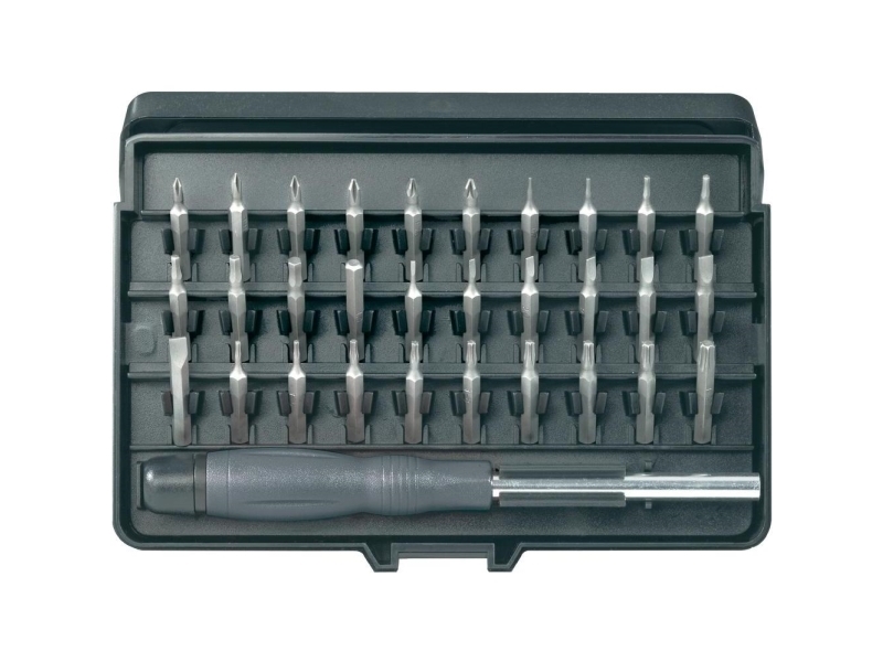 Toolcraft 820935 Bitset 31-Teilig Passfedernut, Kreuzschlitz, Pozidriv-Nut, Unbrako, T-Profil