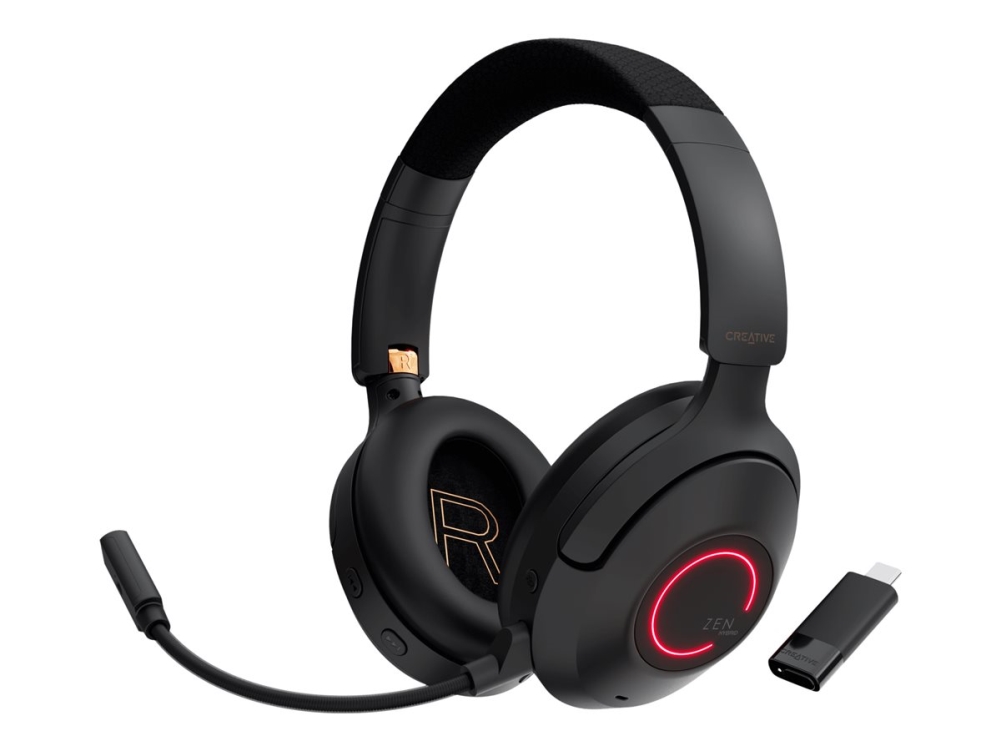 Creative Zen Hybrid Sxfi - Headset - Fullstorlek - Bluetooth - Aktiv Brusradering - Svart