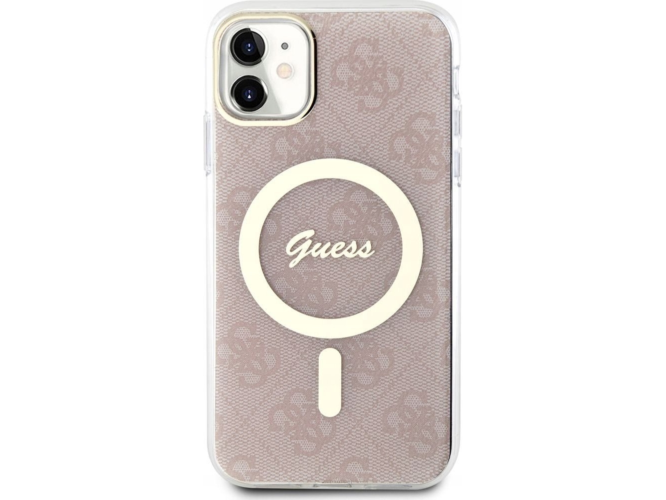 Apple Iphone 11 Guess Dėklas 4G Magsafe (Guhmn61h4stp) Rožinės Spalvos
