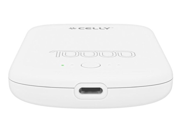 Celly Magpb10000prowh, 10000 Mah, Kabelloses Aufladen, Weiß