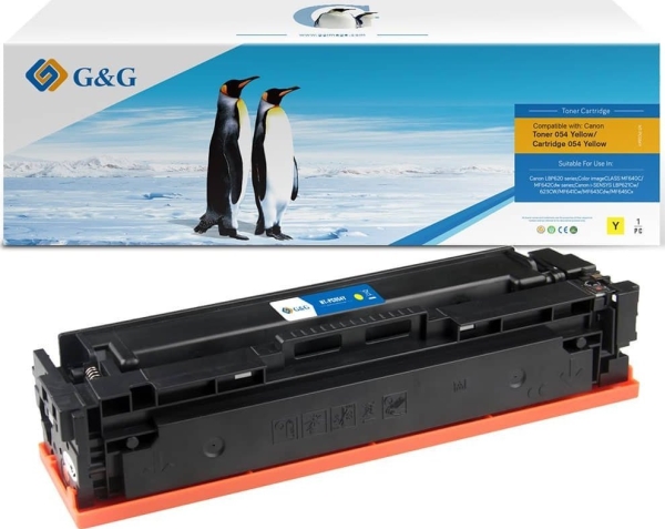 G&G Suderinamas Toneris Su Canon 054Hy, Nt-Pc054xy, Geltonas, 2300S, Didelės Talpos