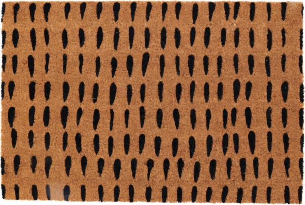 Mönstrad dörrmatta i kokosfiber, 59 x 39 cm | Huset - Inredning - Dörrmattor | GameStuff