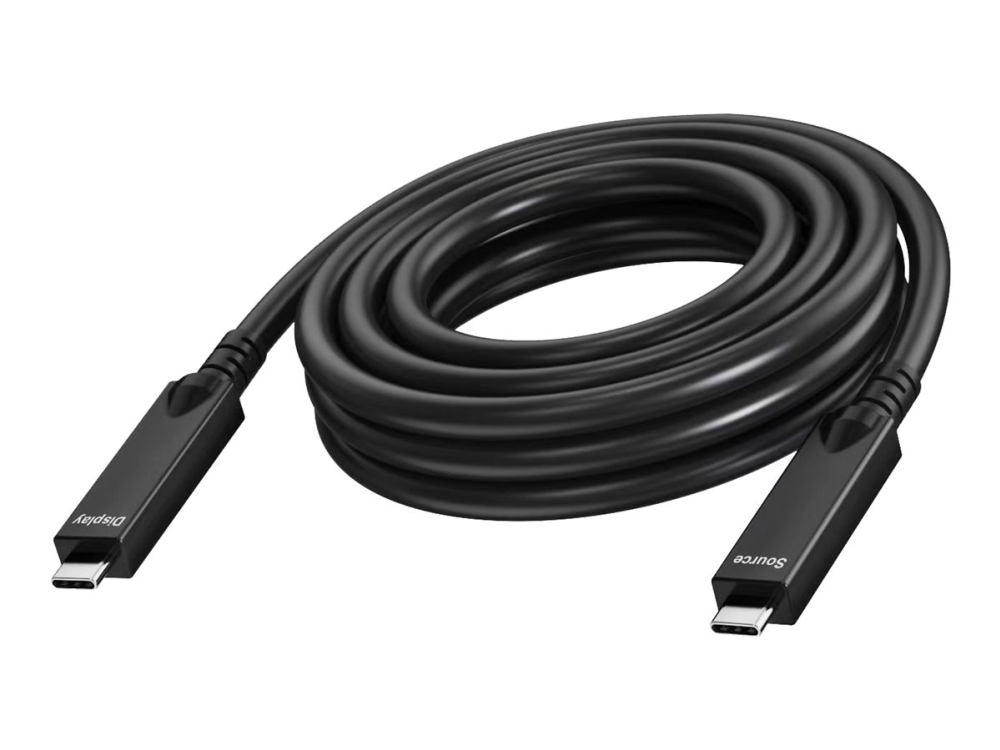 Vision - Usb-Kabel - Usb-C (Han) Til Usb-C (Han) - Usb 3.2 Gen 1 / Displayport 2.1 - 3 A - 7 M - Active Optical Cable (Aoc), Usb Power Delivery (60W)