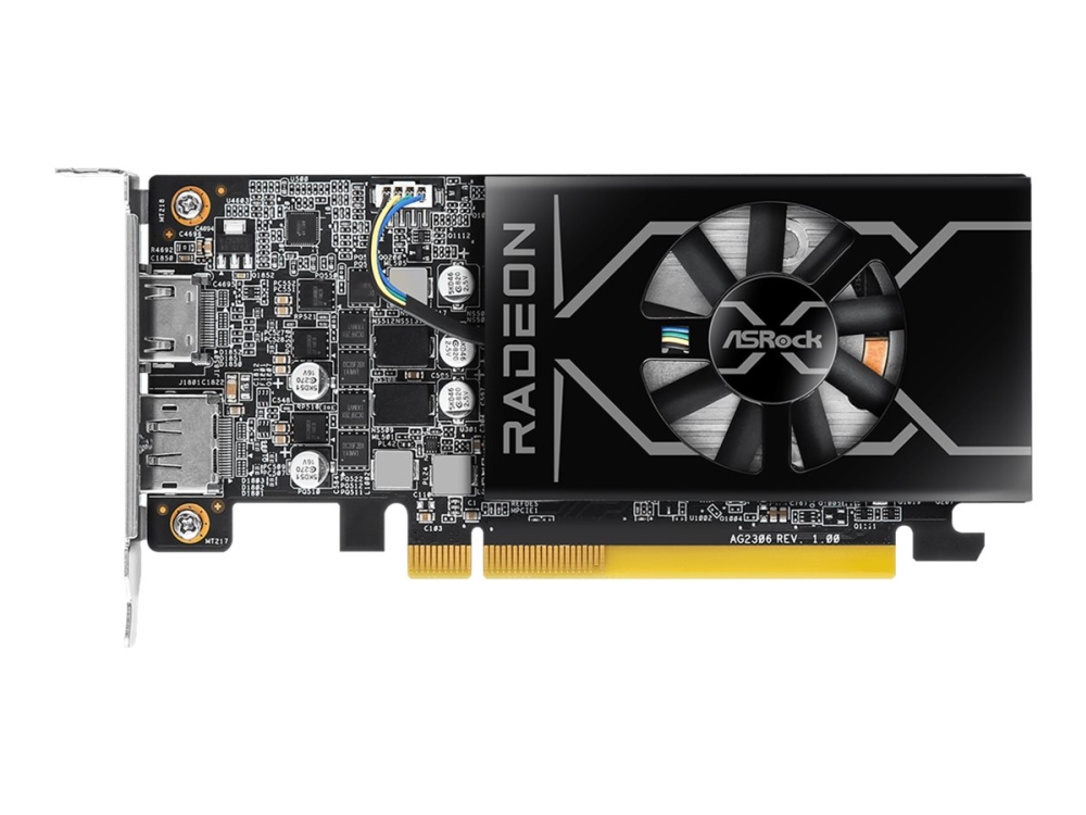 Asrock Radeon Rx 6400 4gb Grafikkort Radeon Rx 6400 4 Gb Gddr6 Pcie 4.0 X4 Låg Profil Hdmi Displayport