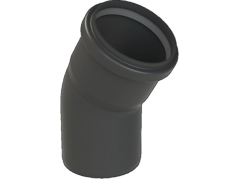 Almeva Starr Albue 30° Dn80 Uv-Stabil Sort