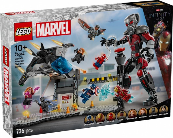 Lego Super Heroes 76314 Captain America: Civil War Actionduell