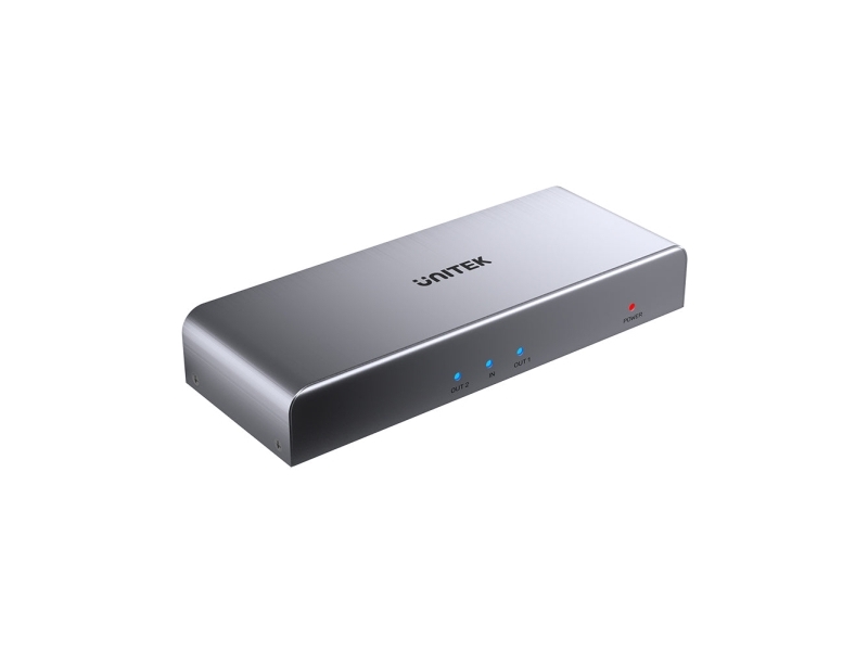 Unitek V1130a01-Eu, Hdmi, 2X Hdmi, 1.4B, 3840 X 2160 Pixel, Grå, Metal