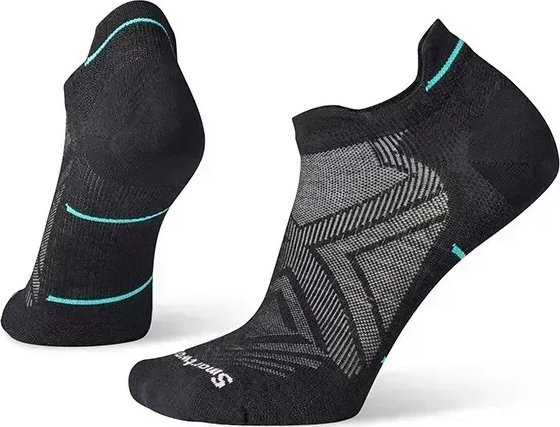 Smartwool WS Run Zero Cushion Low Ankle strumpor, 001 svart, L | Sport & Träning - Sportskläder - Löparkläder | GameStuff