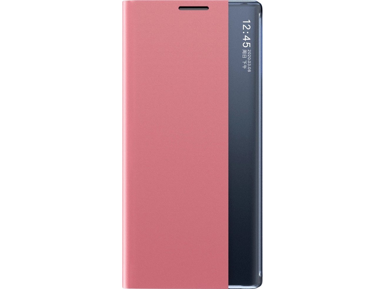 New Sleep Case För Samsung Galaxy S25 Flip Cover Och Stativ Rosa