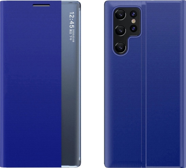 Nytt Sleep Case För Samsung Galaxy S24 Fe Flipskydd Och Stativ Blå