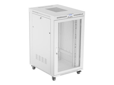 19" 27U 800X1000 Grau Lcd Perforierte Tür Lanberg Einbaurack (Flat Pack)