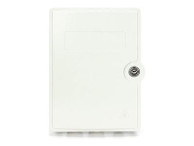 DIGITUS - Fiberoptisk distributionsboks - OS2, samlet - vægmonterbar - indendørs, udendørs - grå, RAL 7035 - 12 porte