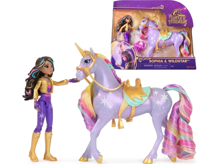 Usorteret Unicorn Academy Doll & Unicorn - Sophia & Wildstar
