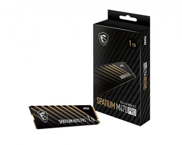Msi Spatium M470 Pro Pcie 4.0 Nvme M.2 1tb Ssd