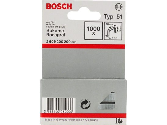 Bosch KLEMME TYPE 51 6/10MM 1000 stk