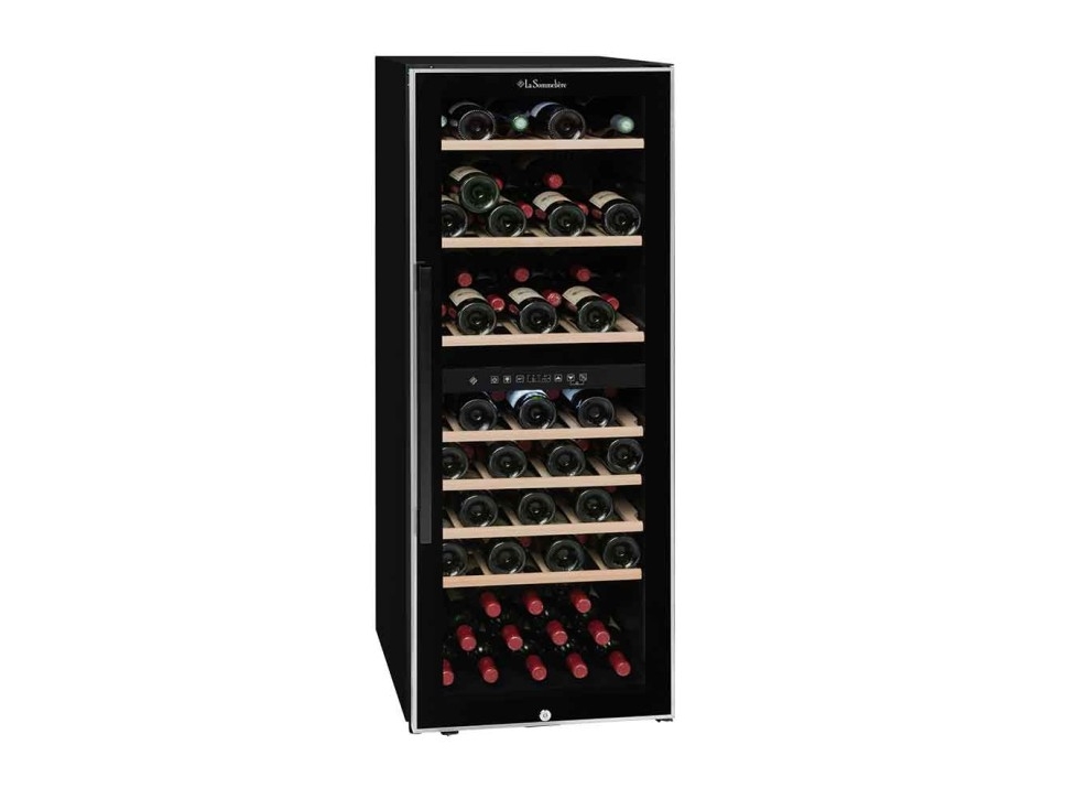 La Sommelière ECS812Z, Kompressori viininjäähdytin, Vapaasti seisova, 75 pullo(a), 70 W, G, musta