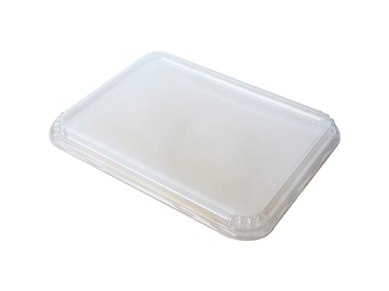 Plastlåg 232x183x16 mm APET Klar til Duni Caterline,372 stk/krt