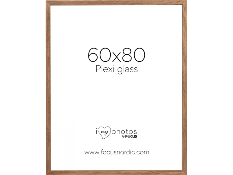 Focus Ramme Soul Oak Veneer Akrylglass 60x80 Cm