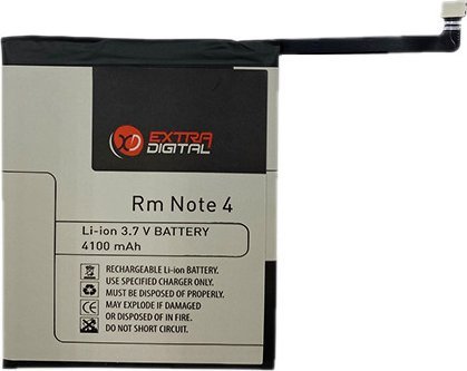 Ylimääräinen digitaalinen akku Xiaomi Redmi Note 4