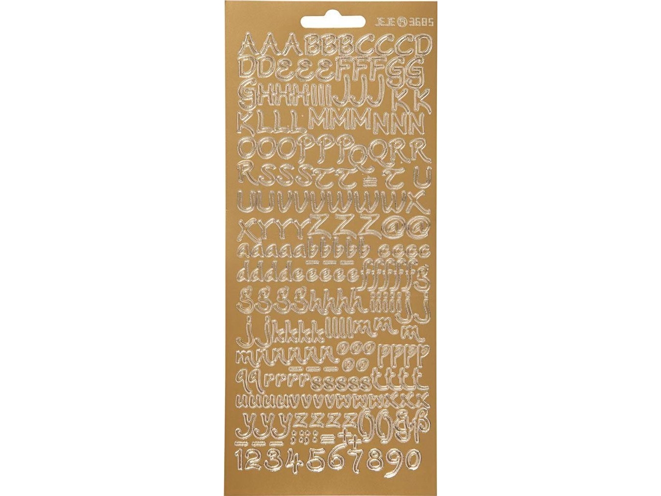 Focus Focus Stickers Silver Letters Design 3 | Skola & Hobby - Festdekorera - Klistermärken | GameStuff