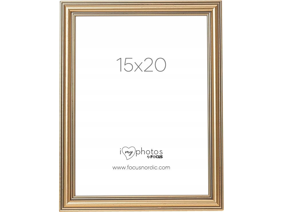 Focus Ramme Tango Classic Gull 15x20 Cm
