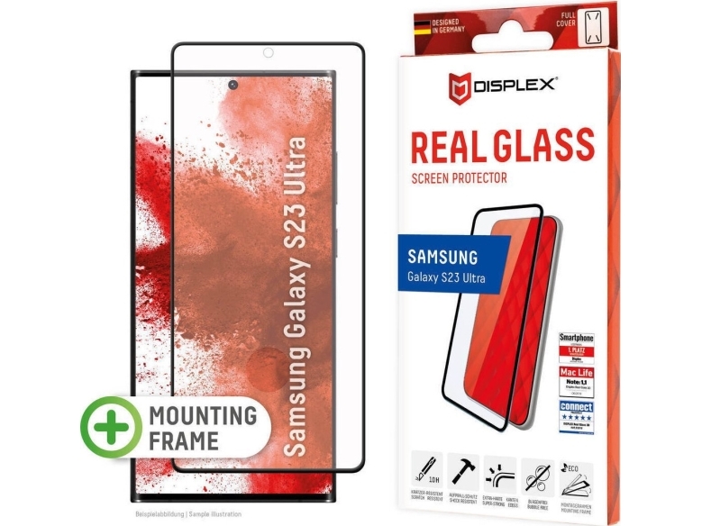 Samsung Galaxy S23 Ultra Full Cover Real 3d Glass By Displex Juodas