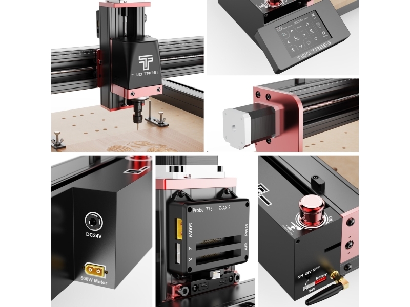 Grąžtas Twotrees Cnc Vacuum Little Monster M1 Rinkinys