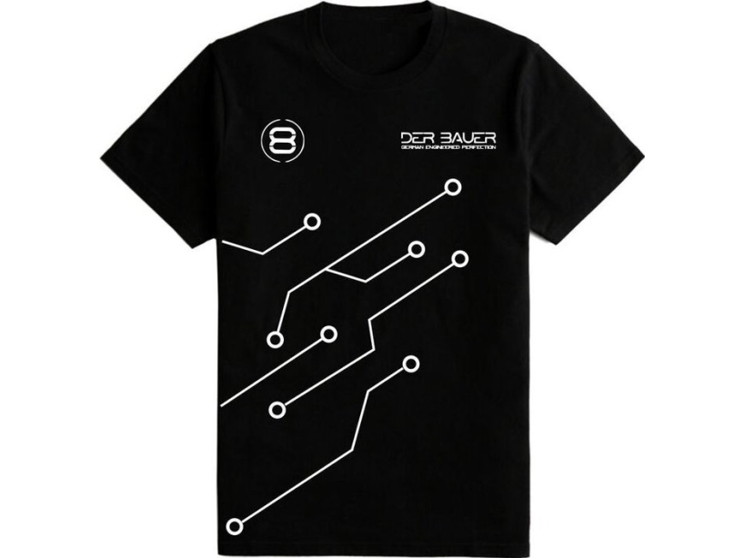 der8auer T-shirt PCB-design (XL)