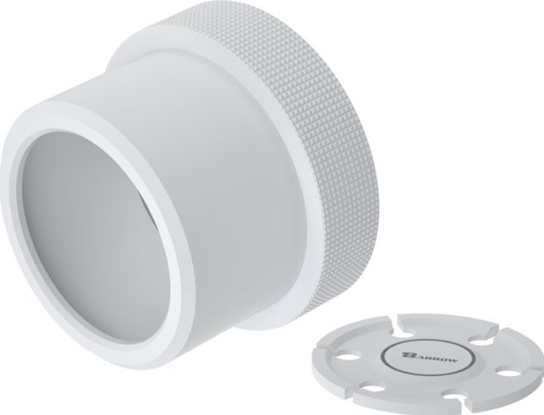 Barrow D5-Hus Aluminium - Hvid