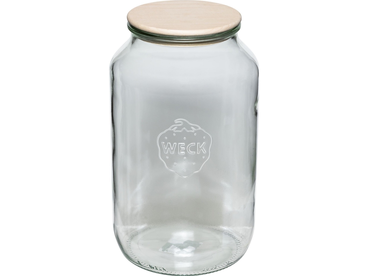Jata WECK Round Rim Jar 3 l med trælåg