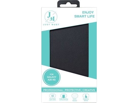 Case Just Must Flip Samsung Galaxy A25 Book Black
