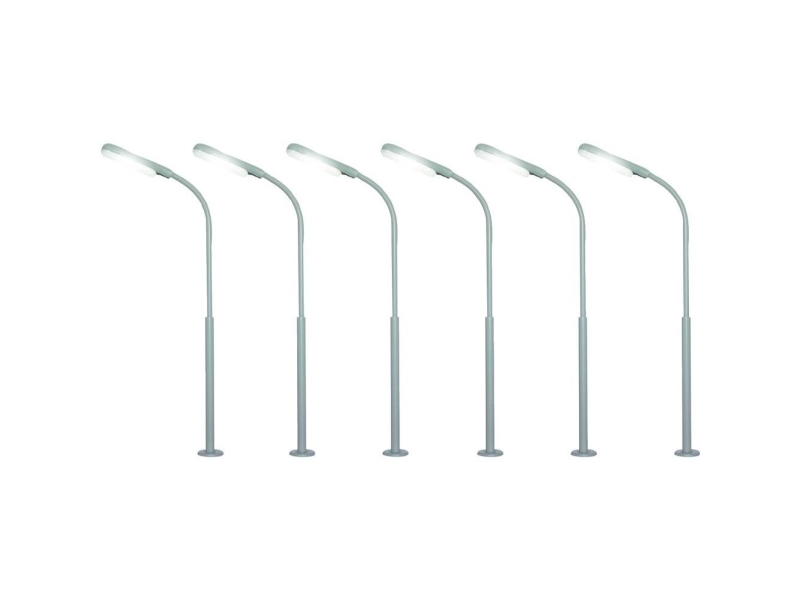 Viessmann Modelltechnik H0 Halvbueformet lysmast enkel Færdig model 60906 1 Set | Hobby - Modelljärnväg - Skala H0 | GameStuff