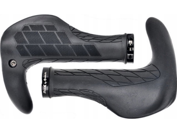 Velo Prox Vairo rankenėlės ProX VLG-1839AD2-L with Bar-Ends 140mm Lock-on juodas