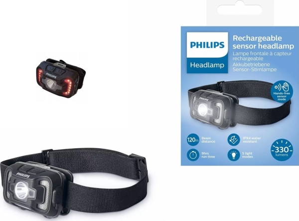 Wiederaufladbare Philips Led-Stirnlampe Mit Bewegungssensor
