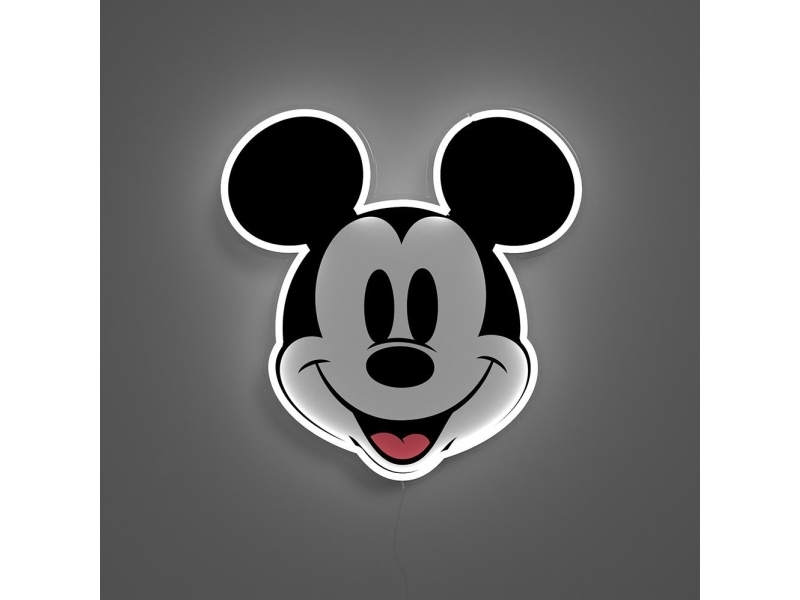 Lubinis Šviestuvas Yellowpop Neoninis Geltonasis „Disney“ Mikio Atspausdintas Veidas