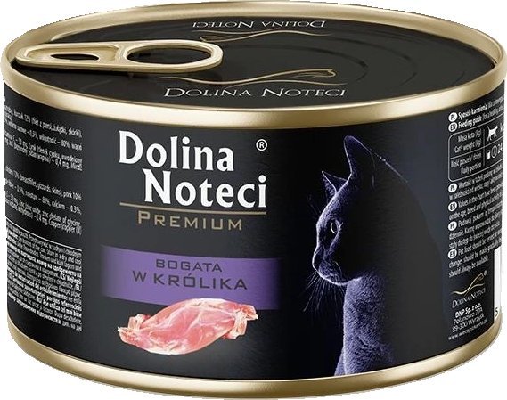 Dolina Noteci Premium Katzennassfutter Kaninchen 185G