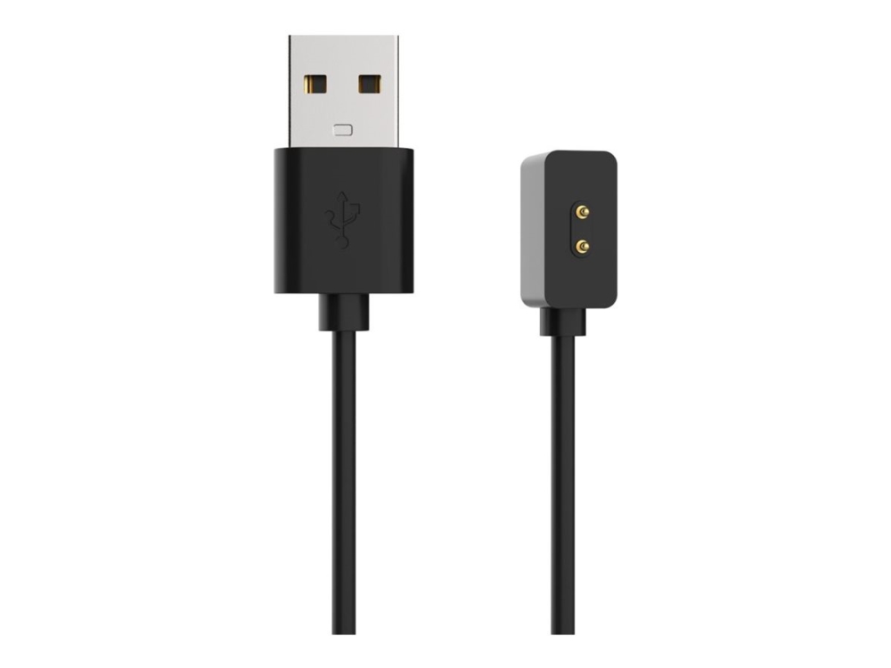 Fixed - Opladningskabel Til Smart Watch - Usb Han - 1 M - Sort