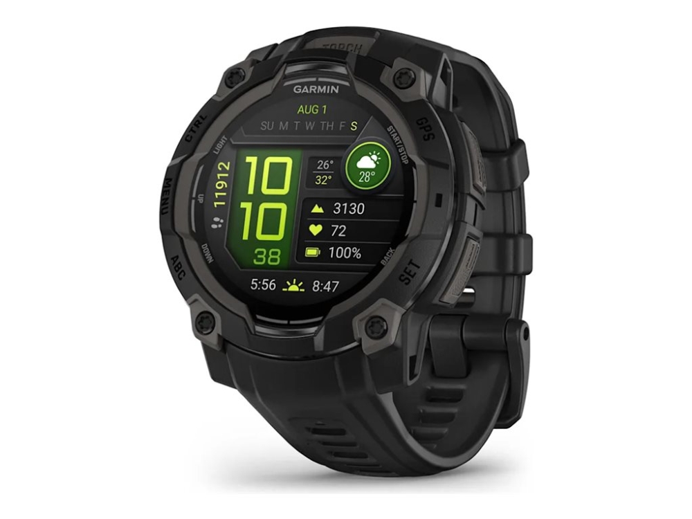 Garmin Instinct 3 AMOLED - 45 mm - fiberförstärkta polymerer - Ja smart klocka med band - silikon - display 1.2 - 4 GB - Bluetooth, ANT+ - 53 g - svart | Sport & Träning - Pulsklockor & Smartwatches - Smartklockor | GameStuff