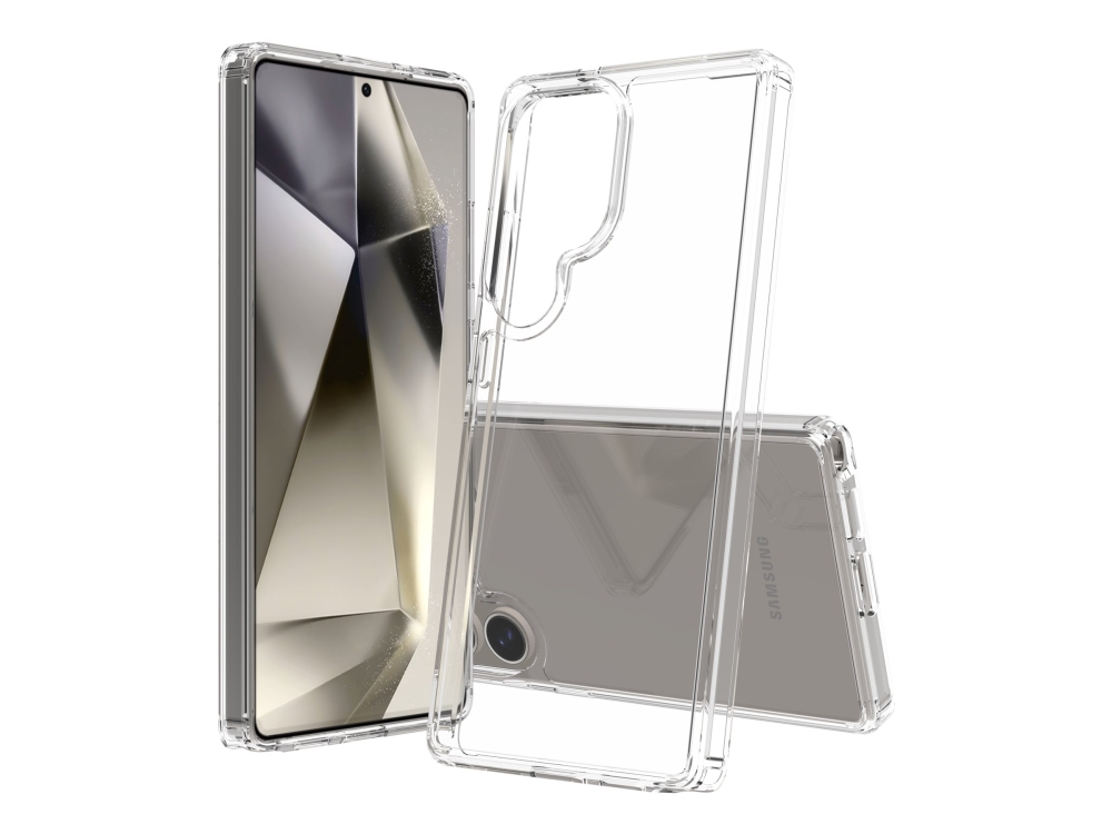 Screenor Bumper Baksidesskydd För Mobiltelefon Termoplastisk Polyuretan Tpu Akryl Transparent För Samsung Galaxy S25 Ultra