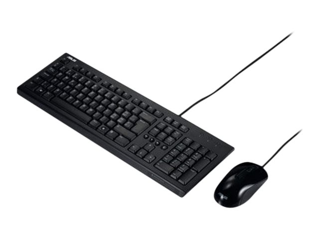 Asus U2000 Sæt Med Mus Og Tastatur Usb Qwerty Amk. Engelsk Sort